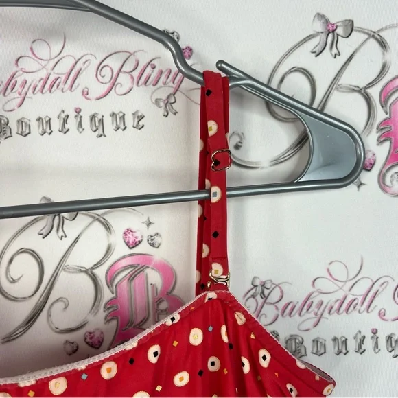 Captiva by Christina bikini tankini top shirt dotted Polka Dot Women's Top - Picture 8 of 13